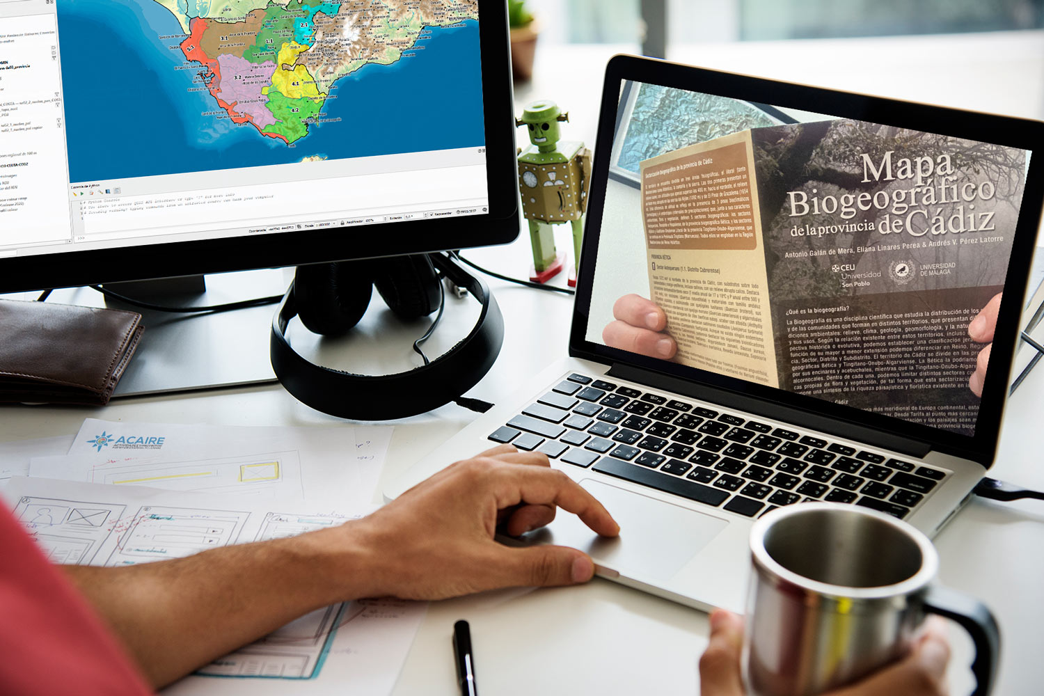 Mapa biogeográfico de la provincia de Cádiz